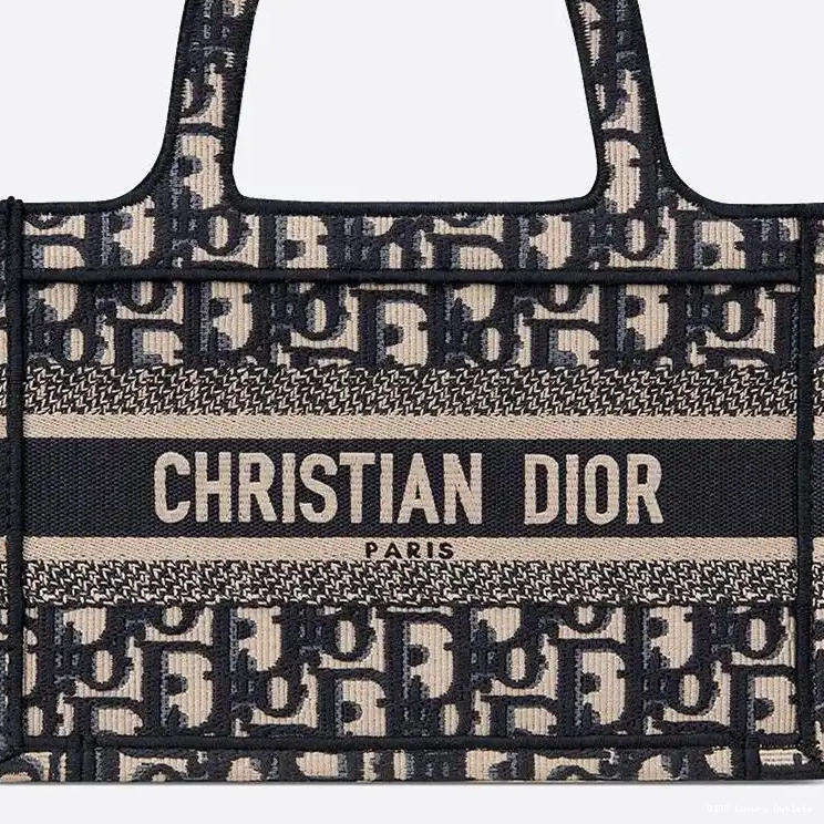 Cheap Tote Blue Book Dior Motif Mini Canvas Oblique 0507 Luxury